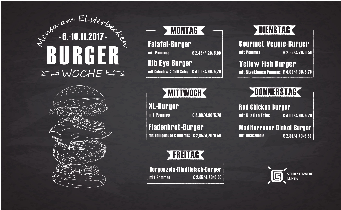 Burger Week at Mensa am Elsterbecken