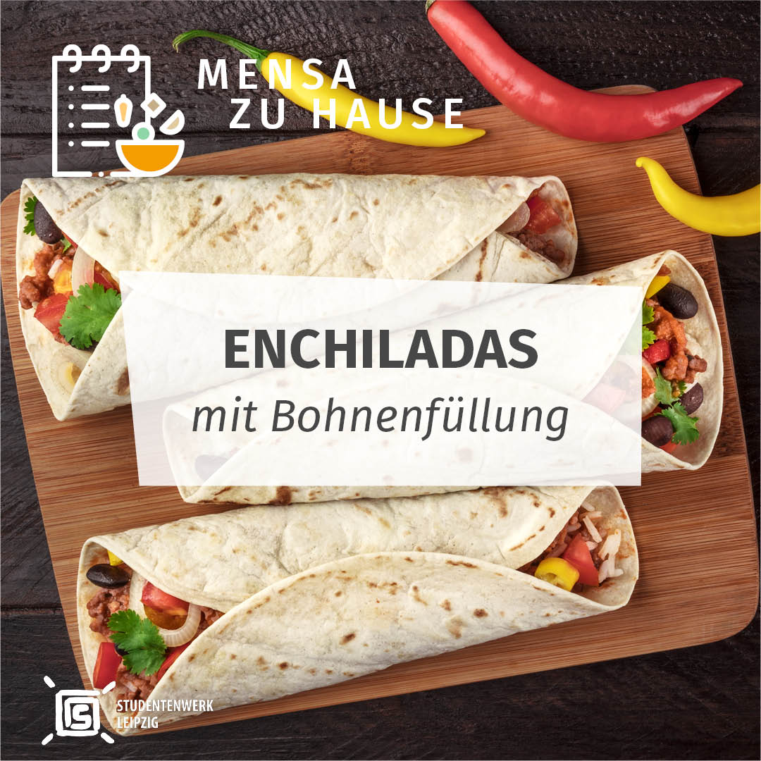 Mensa at Home: Enchiladas filled with beans