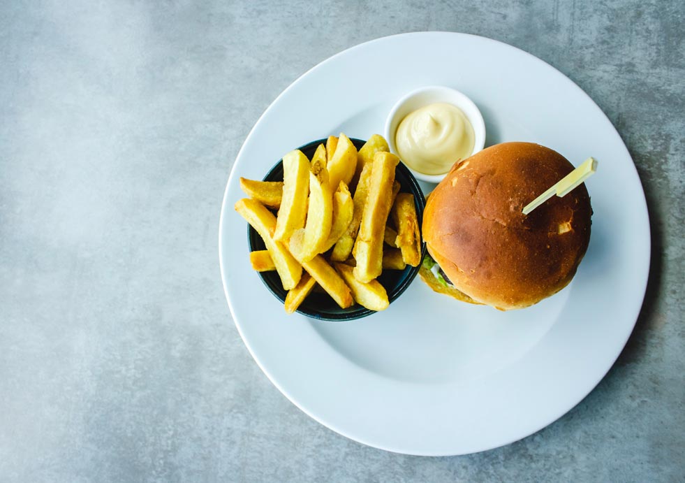 Burger Special in Mensa am Medizincampus