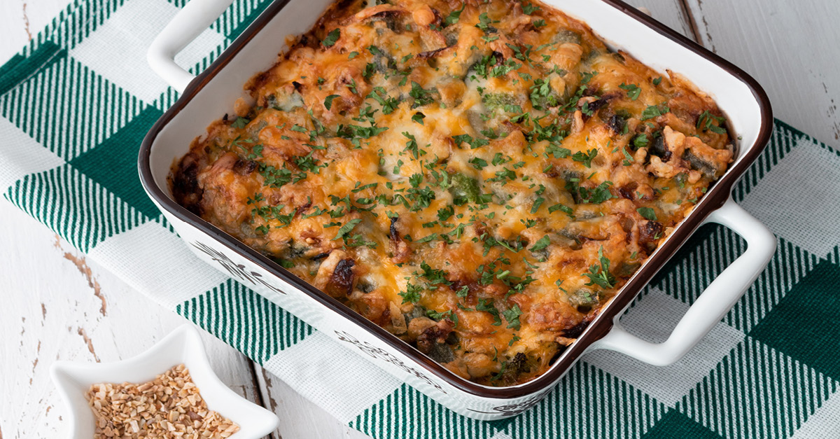 Recipe for Sweet Potato Quinoa Gratin