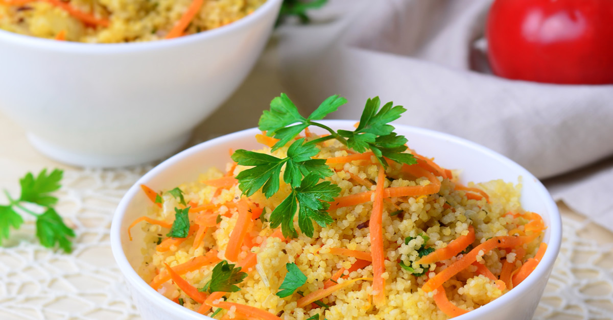 Recipe for Couscous Casserole with Sweet Potatoes