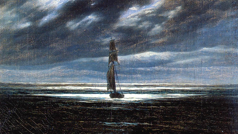 Seestück bei Mondschein von Caspar David Friedrich